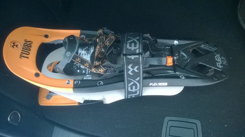 eingepackt 2 Schneeschuhe