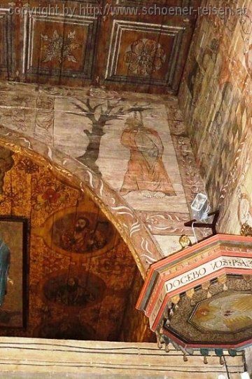 BLINZE > Holzkirche innen > Judas - Selbstmorddarstellung