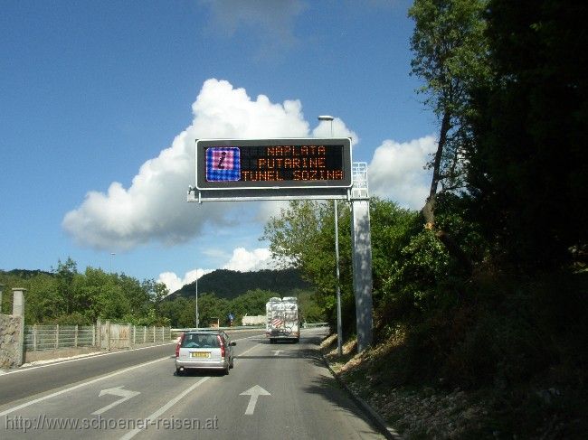 SKUTARISEE > Hinweis zum Straßentunnel