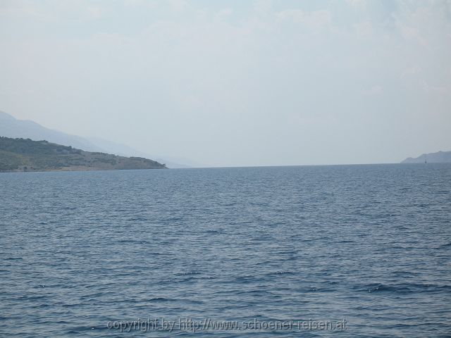 PRIZNA(FESTLAND) > Überfahrt zur Insel Pag