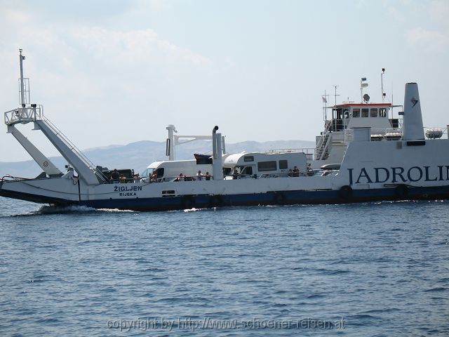 PRIZNA(FESTLAND) > Überfahrt zur Insel Pag 2