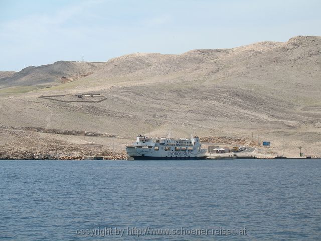 PRIZNA(FESTLAND) > Überfahrt zur Insel Pag 4