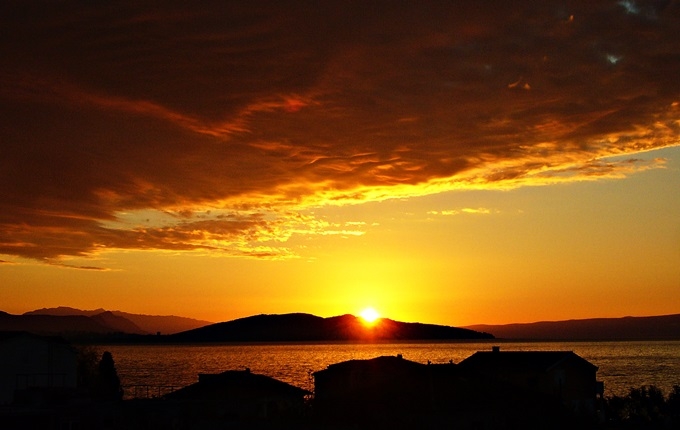 Sonnenaufgang in Kastela
