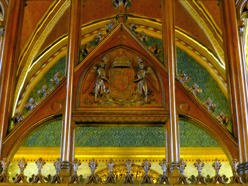 H:Budapest>Parlament>innen>Türbogen