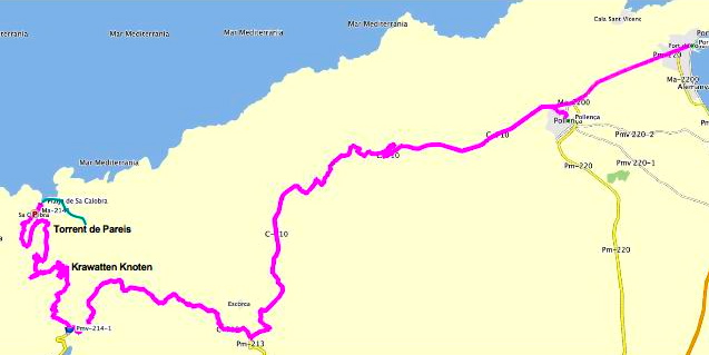 Torrent de Parais in der Bucht Sa Calobra 6