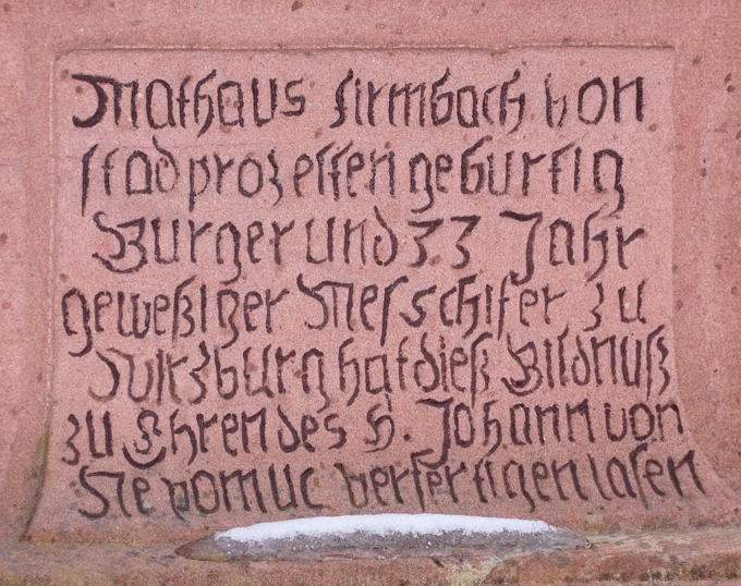 D: STADTPROZELTEN > Heiliger Nepomuk