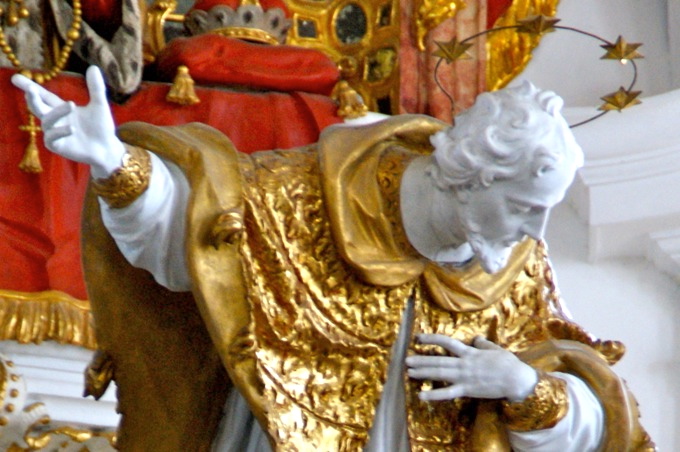 D: ANDECHS Landkreis Starnberg > Nepomukfigur auf der Empore 4