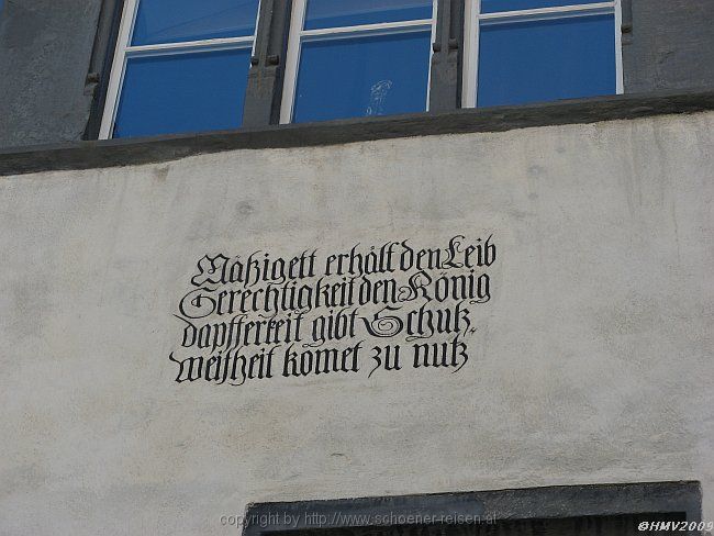 CHUR > Kirchgasse > Spruch