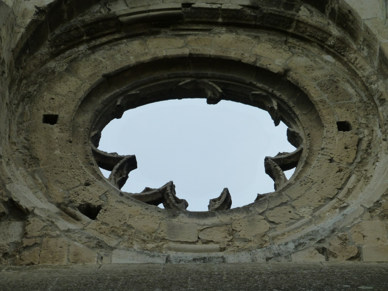 H:Zsámbék>Basilika>Turmseite>Fensterrosette