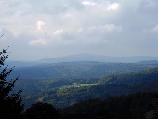 Riedlhütte, Fernsicht gleich Null  ...