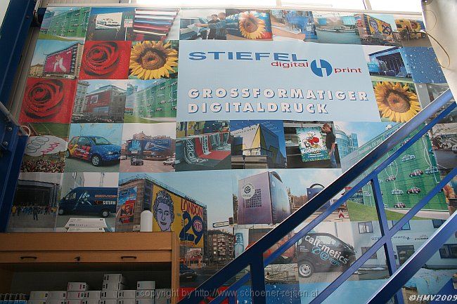 LENTING > Firma Stiefel > Digitaldruckmuster als Werbebanner