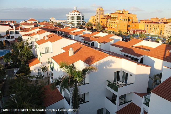 PLAYA DE LAS AMERICAS > Park Club Europe > Gebäude E-H von oben
