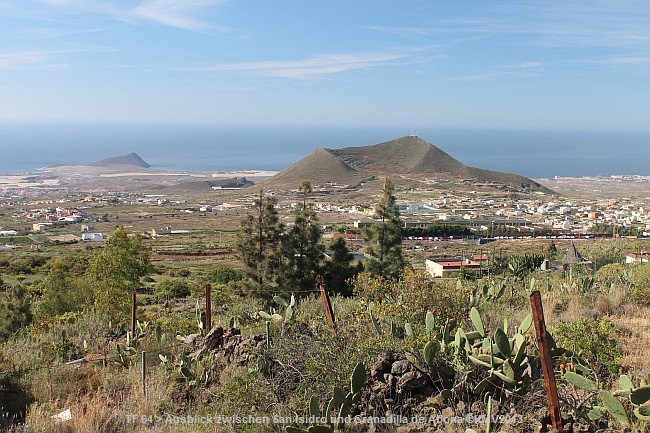 TF-64 zwischen San Isidro und Granadilla de Abona > Ausblick zum Flughafenberg La Tejita 171m