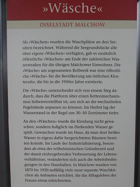 Malchower See Wäsche