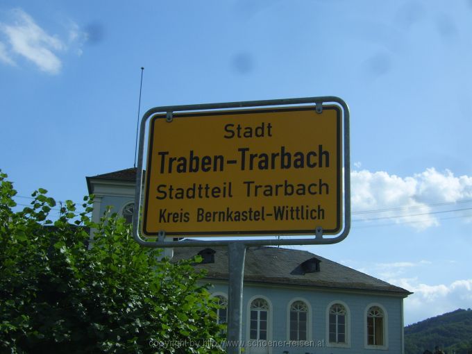 TRABEN-TRARBACH > Ortsschild
